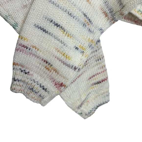 Urban Outfitters Wool Sweater, Small, Ivory Cropped, Chunky Knit - Picture 4 of 11